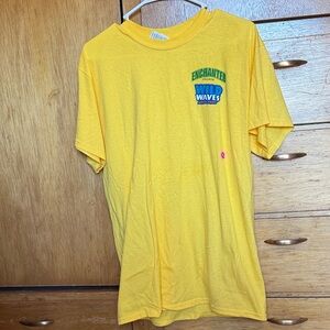 Gildan Yellow T-Shirt with Cartoon Graphic